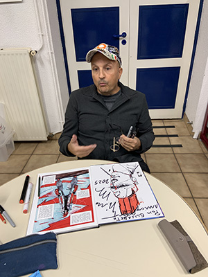 Virginio Vona dédicace "les ombres du temps"