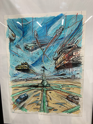 originale de la planche p41 de l'album la peau du léopard
