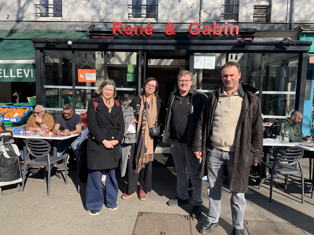 Déjeuner pendant l'atelier de bande dessinée de mars 2026